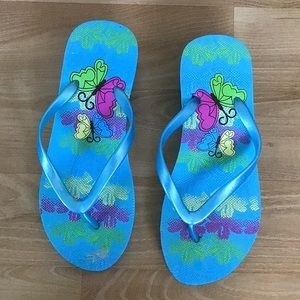 Butterflies Flip Flops
